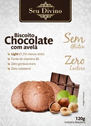 Foto 1 - Biscoito chocolate avel sem lactose e sem glten